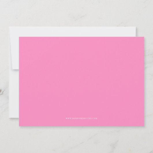 Leuk Roze en Wit Script 60ste verjaardag Kaart (Achterkant)