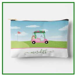 Leuk Roze Golfkar Schilderachtig Gepersonaliseerde Etui