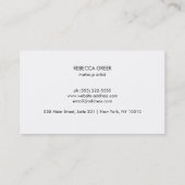 Leuk Roze Hart Modern Beauty Consultant Visitekaartje (Achterkant)