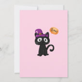 Leuk Roze Kinder Halloween Kostuum Party Schattige Kaart (Achterkant)