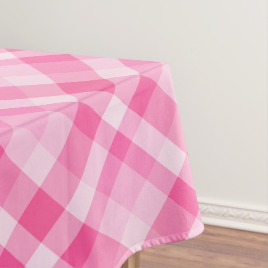 Leuk Roze Plaid Patroon Groot Tafelkleed (Voorbeeld)