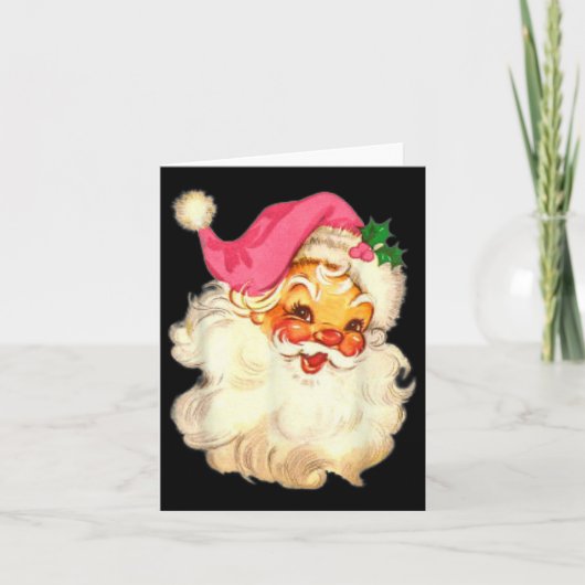 Leuk  Roze Sinterklaas Roze Kerstmis Design Kaart (Voorkant)