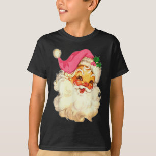Leuk Roze Sinterklaas Roze Kerstmis Design T-shirt