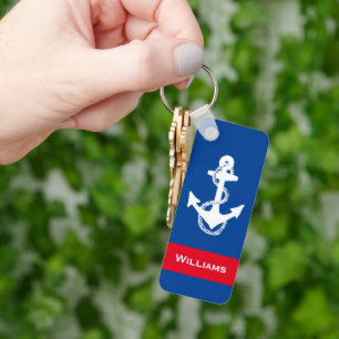 leuk RWB nautical ANCHOR MET NAAM SLEUTELHANGER