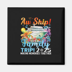 Leuk Schip Familie Vakantie 2025 Zomer Passende Fa Magneet