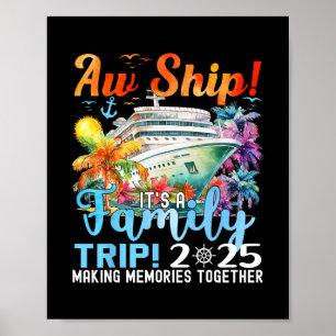 Leuk Schip Pret Familie Reis 2025 Zomer Matching F Poster