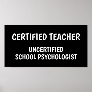 Leuk School Leven voor Leraren Poster