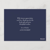 leuk script | Wedding Dank je wel kaart (Achterkant)