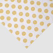 Leuk Sinaasappel Pickleball Pattern Gift Tissuepapier (Detail)