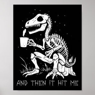 Leuk Skelet Dinosaurus Kostuum Gothic Mannen Vrouw Poster