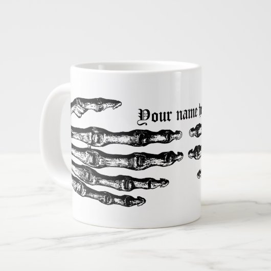 Leuk skelet Halloween Jumbo Mok (Voorkant links)