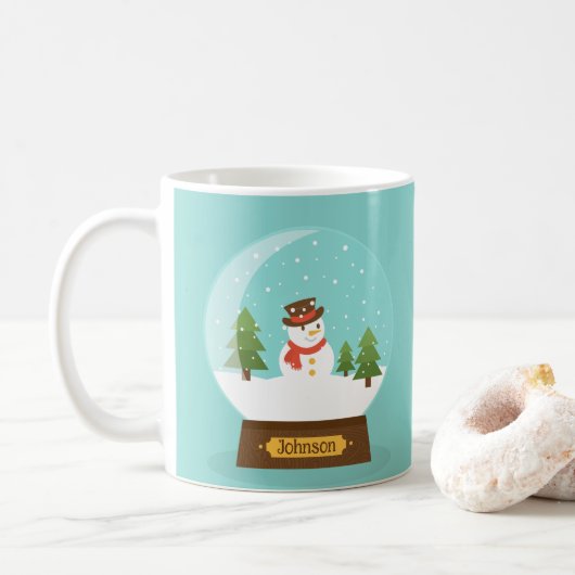 LEUK! Snowman Mok - Gepersonaliseerd - Naam toevoe (Met donut)
