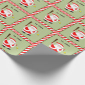 Leuk Softball Holiday Gift Cadeaupapier (Hoek)