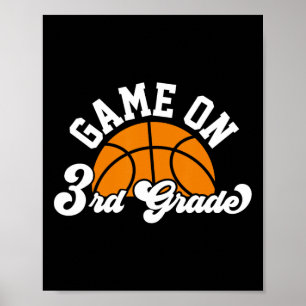 Leuk spel op 3e klas basketbal eerste dag van scho poster