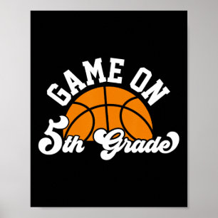 Leuk spel op 5e klas basketbal eerste dag van scho poster
