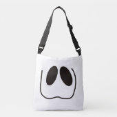 Leuk, spookachtig, spookgezicht voor Halloween Crossbody Tas (Voorkant)