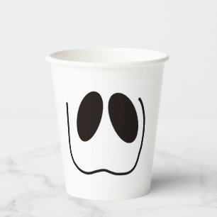 Leuk, spookachtig, spookgezicht voor Halloween Papieren Bekers
