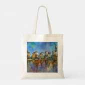 Leuk stadje tote bag (Achterkant)