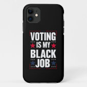 Leuk stemmen is mijn zwarte baan Case-Mate iPhone case (Achterkant)