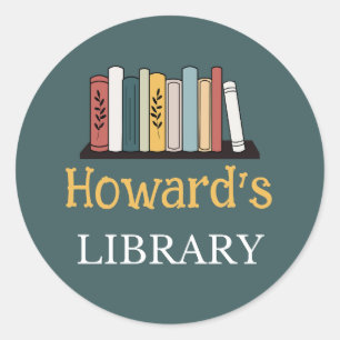 LEUK! Sticker - Bibliotheek - Gepersonaliseerd - N