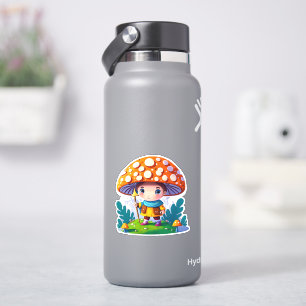 Leuk stickerpakket met paddenstoelen sticker
