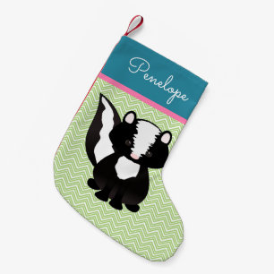 Leuk Stinkdier in Gepersonaliseerde Pastelkleuren Kleine Kerstsok