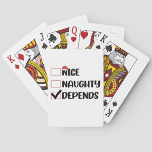 Leuk Stout Afhankelijk van Sinterklaas Kerstlijst Pokerkaarten