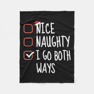 Leuk stout ik ga beide kanten op grappige kerstlij fleece deken