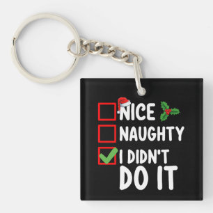 Leuk Stout Ik Heb Het Niet Gedaan Kerstlijst Vakan Sleutelhanger