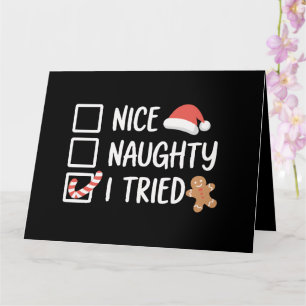 Leuk Stout Ik Heb Santa's Stoute Lijst Geprobeerd  Kaart