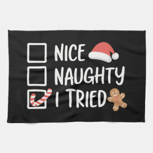 Leuk Stout Ik Heb Santa's Stoute Lijst Geprobeerd Theedoek