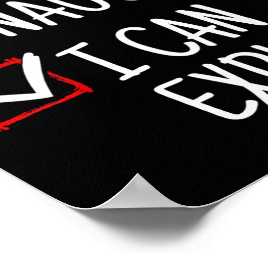 Leuk stout, ik kan grappig kerstfeest uitleggen poster (Hoek)