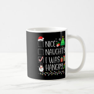 Leuk stout Ik was hongerig Kerstlijst Santa Fun Koffiemok