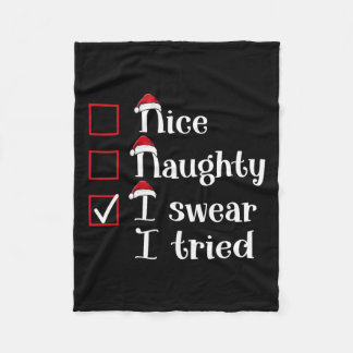 Leuk stout ik zweer dat ik Schattigee kerst heb ge Fleece Deken