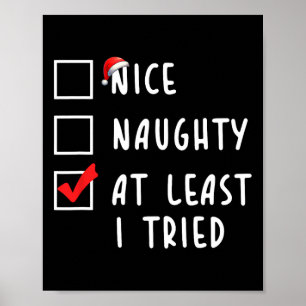 Leuk stout in ieder geval heb ik kerstlijst Xmas g Poster