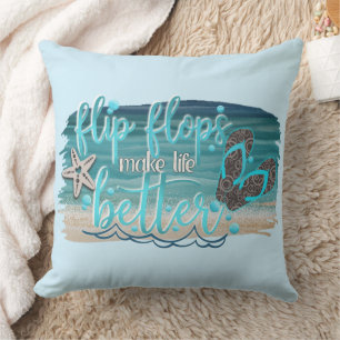 Leuk strand decor kussen