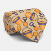 Leuk strand emmer patroon stropdas (Opgerold)