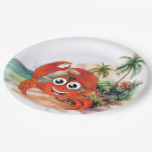 Leuk strand krab liefhebbers papier bord (Gekanteld)