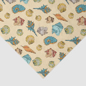 leuk strand schelp patroon tissuepapier (Detail)