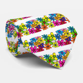 leuk stropdas bloemen (Opgerold)