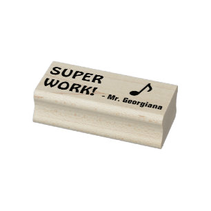 Leuk "SUPER WERK!" Het merken Rubberzegel Rubberstempel