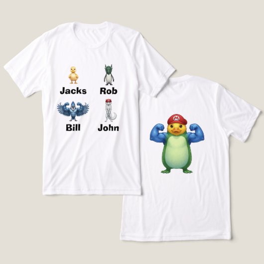 Leuk T-shirt (Ontwerp Voorkant & Achterkant)