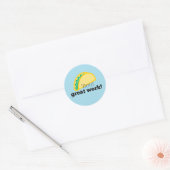 Leuk Taco-over Great Work Stickers voor studenten (Envelop)