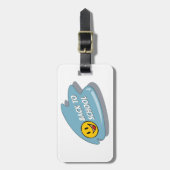 Leuk Terug naar School Smile Face Bagagelabel (Voorkant verticaal)