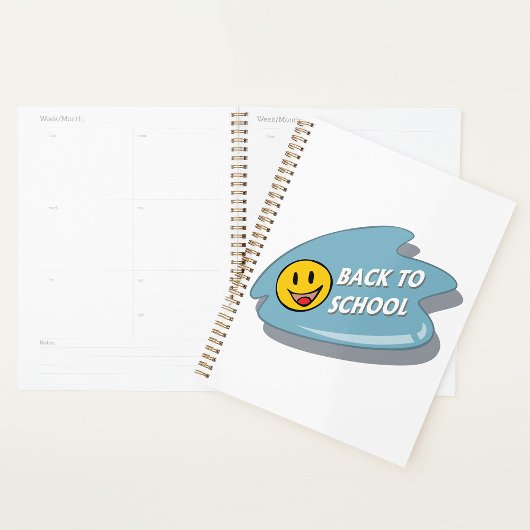 Leuk Terug naar School Smiley Face Planner