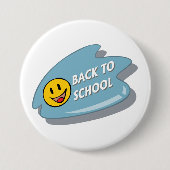 Leuk Terug naar School Smiley Face Ronde Button 7,6 Cm (Voorkant)