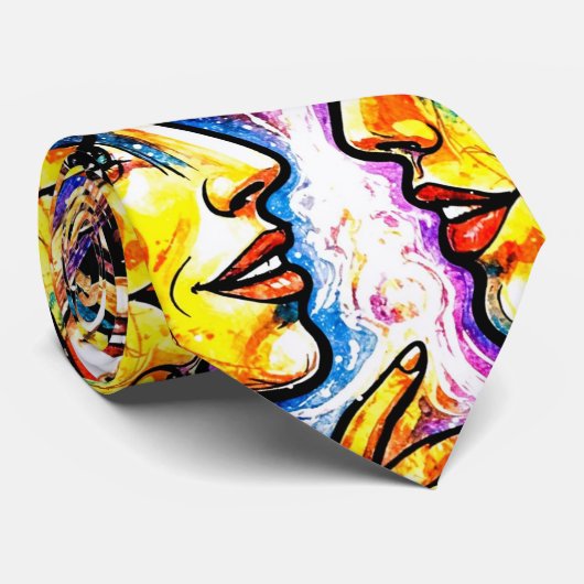 Leuk Trendy Abstract Stropdas (Opgerold)