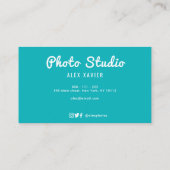 leuk trendy kleurrijk Visitekaartje (Achterkant)