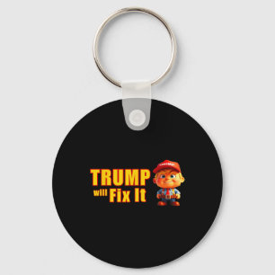 Leuk! Trump zal het oplossen Ja dat zal hij Trump  Sleutelhanger