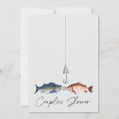 Leuk twee vissen minder in het Zee bruidsparen dou Kaart (Achterkant)